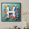Butterfly Flower H 5D Partial Drill DIY Diamond Painting Kit 30*30cm
