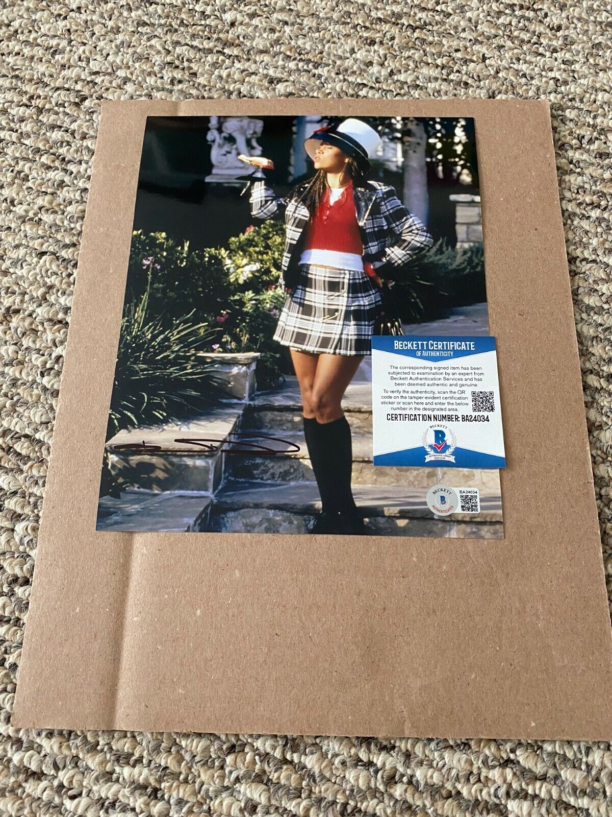 STACEY DASH SIGNED CLUELESS 8X10 Photo Poster painting BECKETT CERTIFIED BAS #4