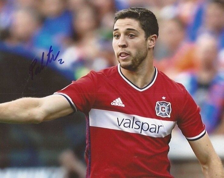 Matt Polster signed Chicago Fire MLS Soccer 8x10 Photo Poster painting autographed 3