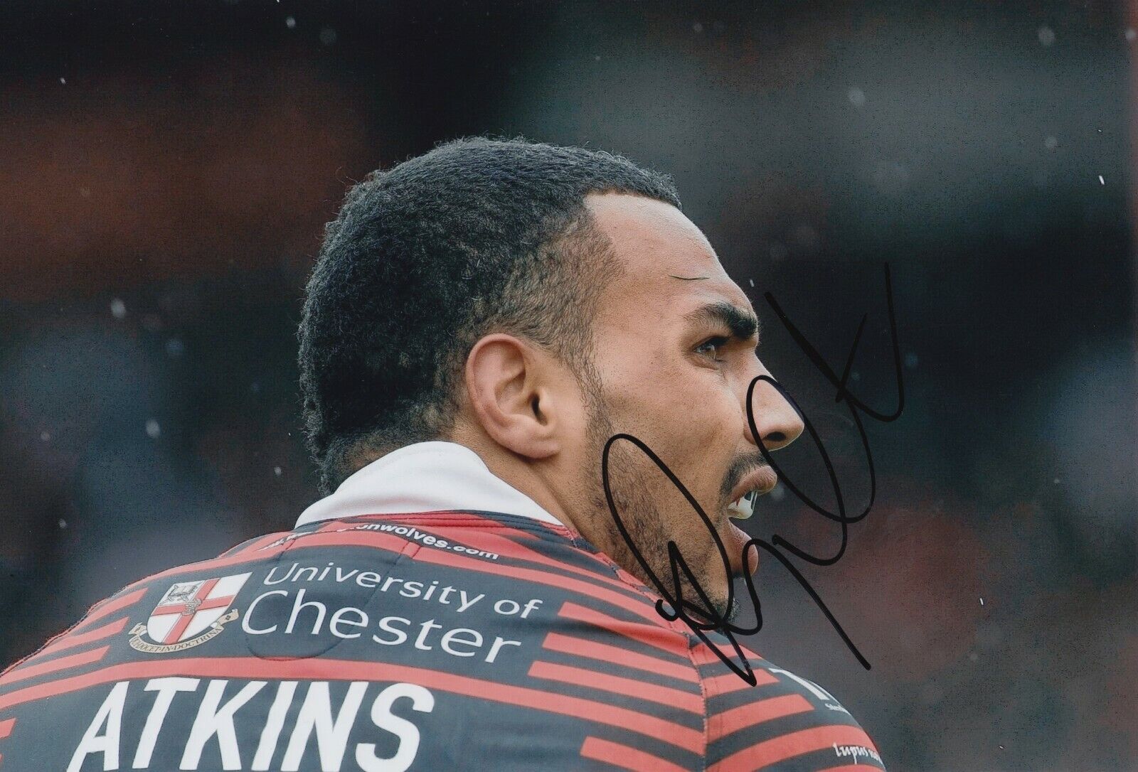 Ryan Atkins Hand Signed 12x8 Photo Poster painting - Warrington Wolves - Rugby League Autograph