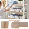 [US Local Warehouse] Set of 4 Wire Shelf Cover 0.32in Thick Removable Wire Rack Covers Easy To Clean and Install PVC Pantry Shelf Cover for Kitchen Pantrys Bathroom Office Shelving (43x20x3in)