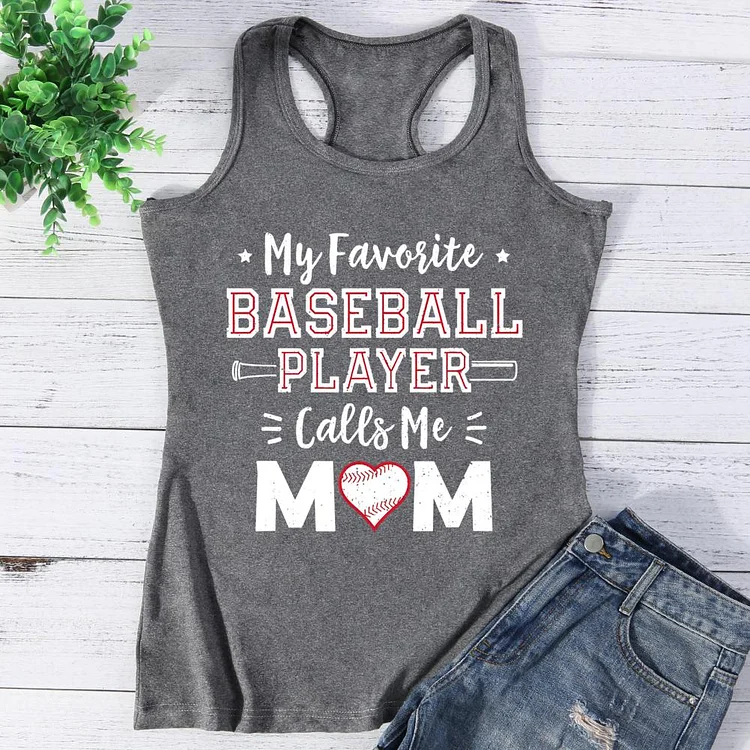 My favorite Baseball player calls me  mom Vest Top-Annaletters