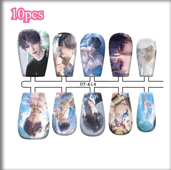 Oncedot Love and Deepspace Xavier Rafayel Zayne Qinche Lishen Qiyu Shenxinghui Otome Game Fake Nails Cute Popular Manicure Accessories
