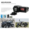 Dual USB Dual Port Power Supply Adapter 5V 3.4A Voltmeter Motorcycle USB Charger