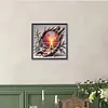 Coucher de soleil cr&eacute;puscule-perceuse ronde peinture diamant-40*40cm