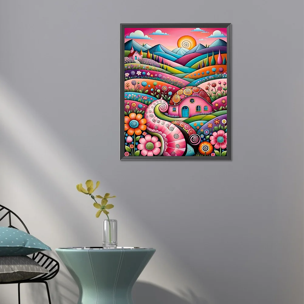 Partial AB Diamond Painting - Full Square Drill - Colorful Flower(Canvas|45*55cm)