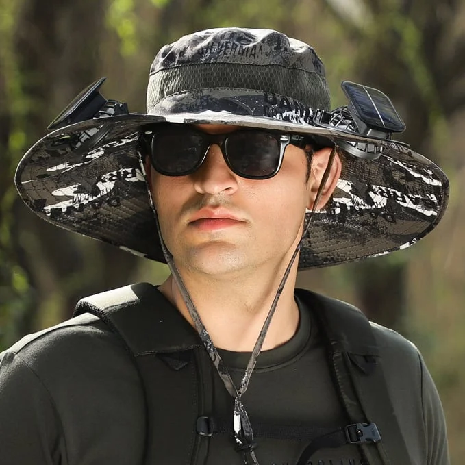 🏆 50K+ SOLD! &ndash; Almost Gone-⚡2025 New Ultralight Solar Fan Sun Hat &ndash; Lighter Than a Baseball!⚾