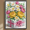 uk.everydayedeals Diamond Painting - Crystal Rhinestone - Flower Box