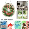 Christmas Wreath 2D Flat DIY Diamond Painting Pendant 9.84x9.84in