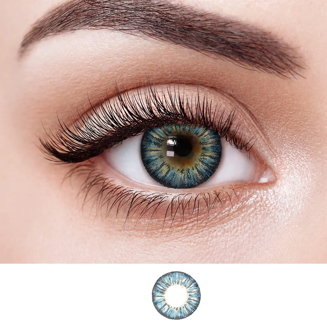 NEBULALENS Pineapple Colored Contact Lenses NEBULALENS