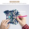 DIY Diamond Painting 7 Color Night Light Lamp Home Decoration Ornament Gift Kit(Wolf)