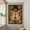 Rabbit Full Stamped Cross Stitch 11CT 3-Strand 40x60cm