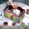 5D diy Diamond Painting Kunst dekorative Aufbewahrungsbox Holz Lagerung Clutch (Hund)