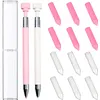 Diamond Painting Pen with Wax Refillable Wax Pen for Diamond Art Nail DIY (A)