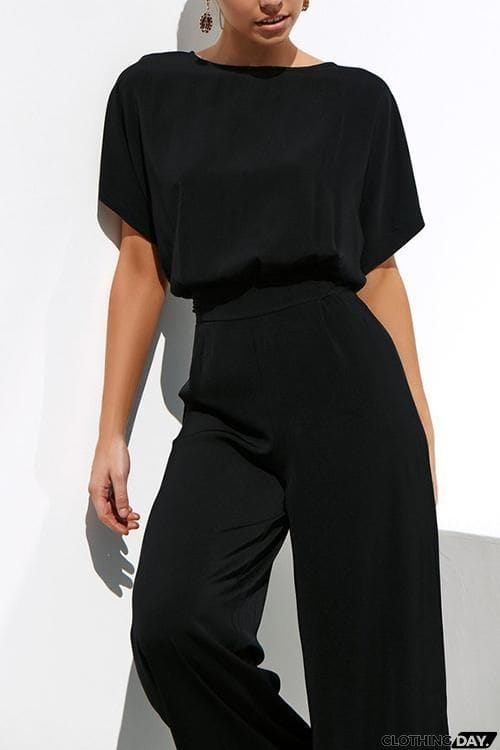Tie Waist Wide Leg Pants Set