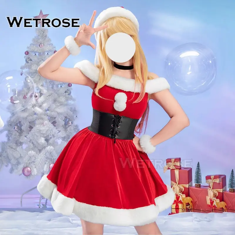 [Wetrose] Pre-Order My Dress-Up Darling Kitagawa Marin Christmas Dress Cosplay Costume Xmas