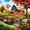 Farm Cottage-11CT Stamped Cross Stitch 45*45cm/17.72*17.72in tapestrymarket