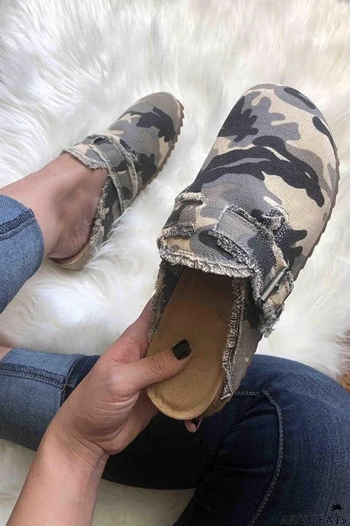 Fringed Serape Slip-on Slipper