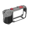 Quick Release Holder Mount for Insta360-AcePro2 Aluminum Frame Protective Frame Housing Case with Cold Shoe Mounts 1/4 Threaded Hole for Video Light Microphone