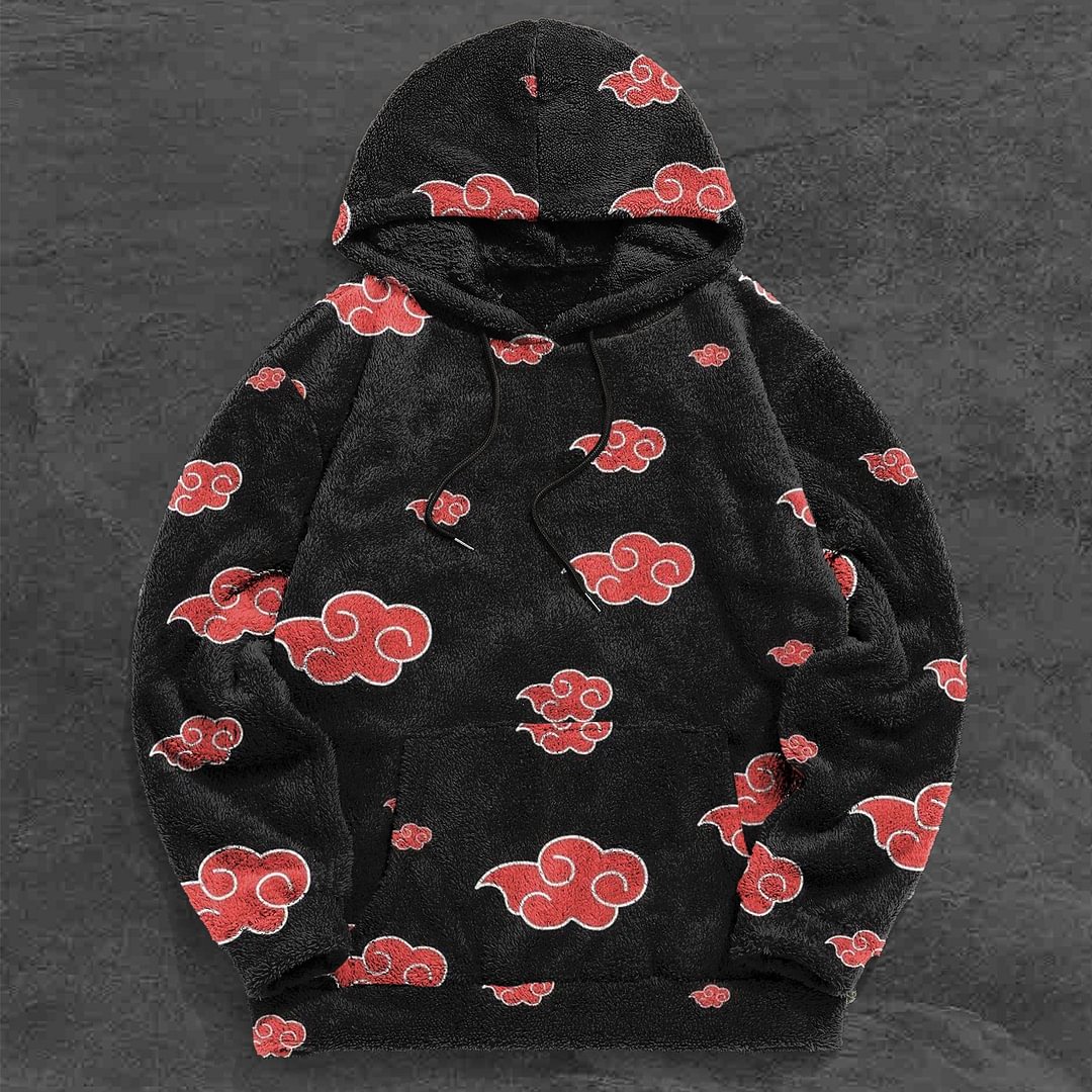 【Preorder】Trendy brand printed fashion street hip-hop plush hoodie-Ship on Jan 27th