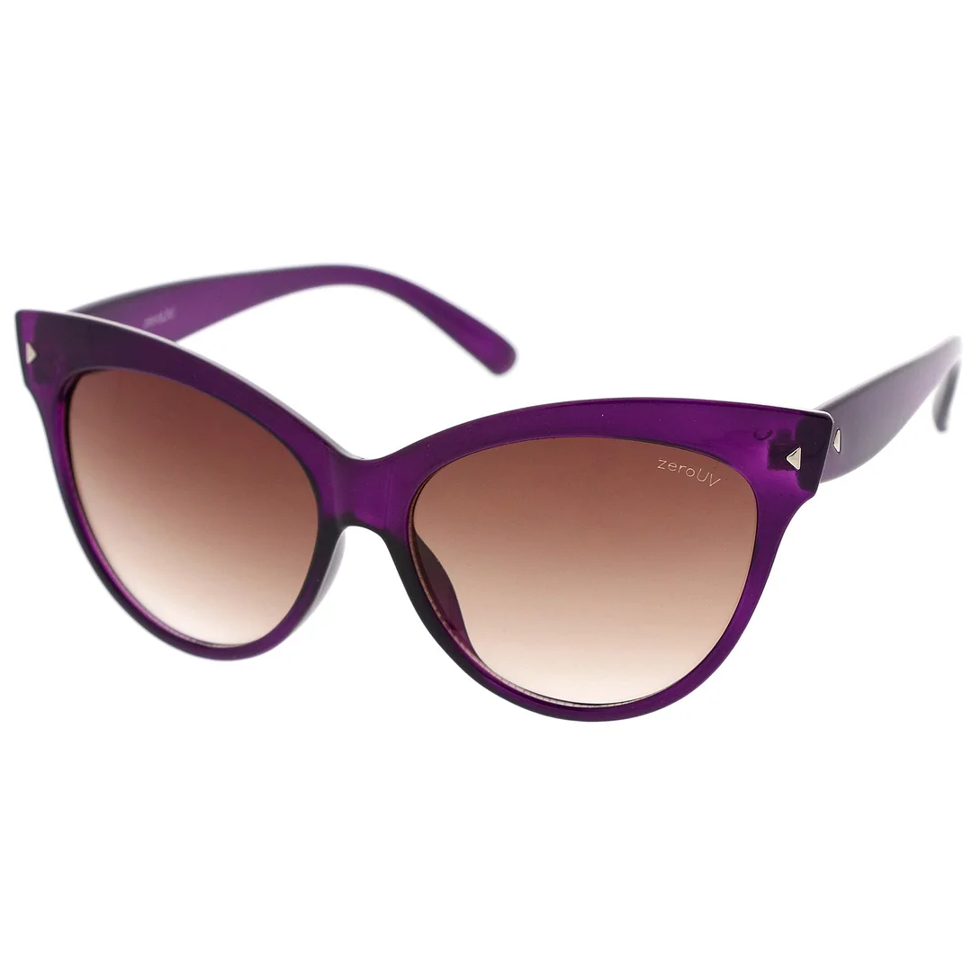 Women's Mod Oversize Horn Rimmed Cat Eye glasses 52mm