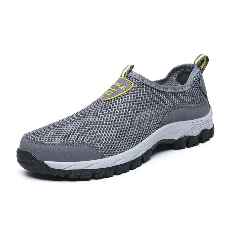 Male Hiking Shoes Mesh Outdoor Men Sneakers Climbing Shoes Casual Breathable Men Sport Shoes Quick-dry Water and  size 39-47