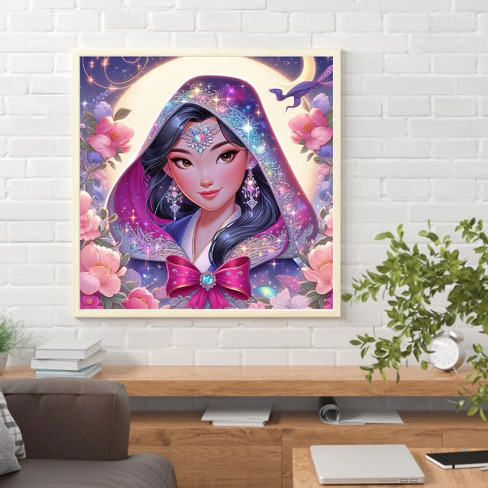 Diamond Painting - Full Round Drill - Princess Mulan(Canvas|40*40cm)