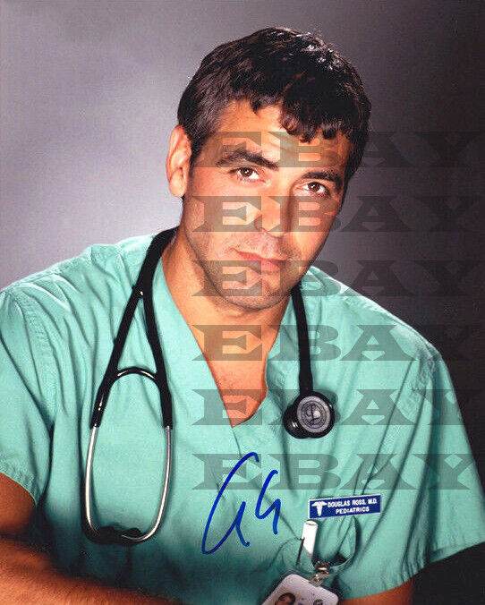 GEORGE CLOONEY ER OCEANS ELEVEN Autographed Signed 8x10 Photo Poster painting Reprint