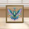 Bird DIY Special Shape Double sided Print Clear Diamond Art Kit Wooden Framed Diamond Painting Kit(22x22cm)