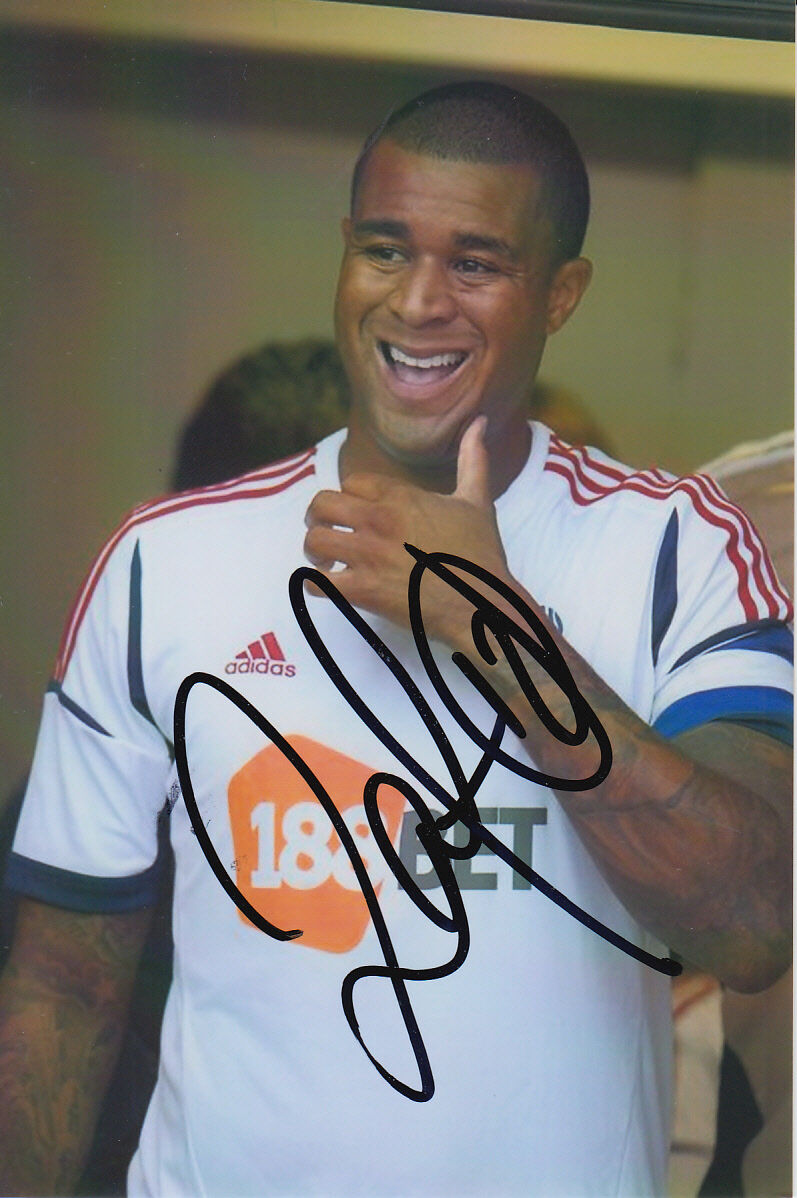 BOLTON WANDERERS HAND SIGNED ZAT KNIGHT 6X4 Photo Poster painting.