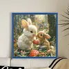 Two Rabbits-11CT Stamped Cross Stitch 40*40cm/15.75*15.75in tapestrymarket