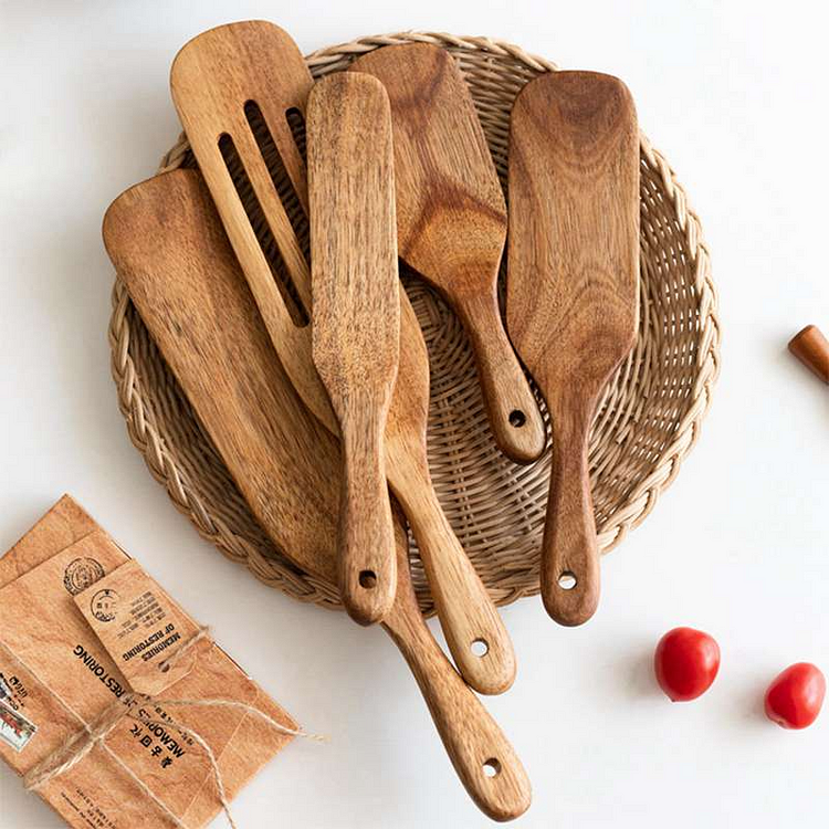 Acacia Wood Spurtle Set | AvasHome