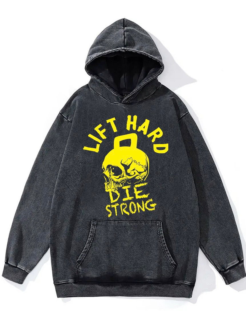 Lift Hard Washed Gym Hoodie