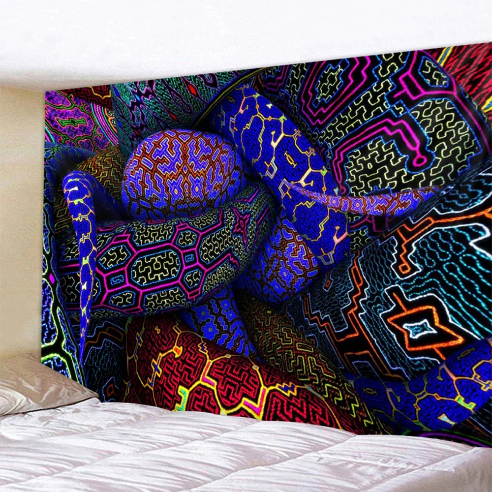 Nigikala art home decoration witchcraft tapestry Mandala tapestry Bohemian decorative yoga mat psychedelic scene mattress