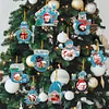 10Pcs Christmas Diamond Painting Photo Frame Hanging Pendant for Xmas Tree