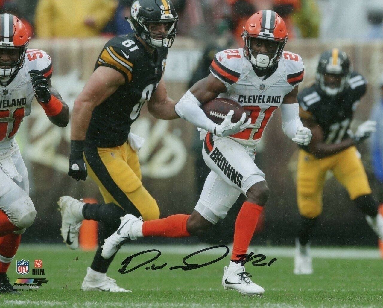 Denzel Ward Autographed Signed 8x10 Photo Poster painting ( Browns ) REPRINT