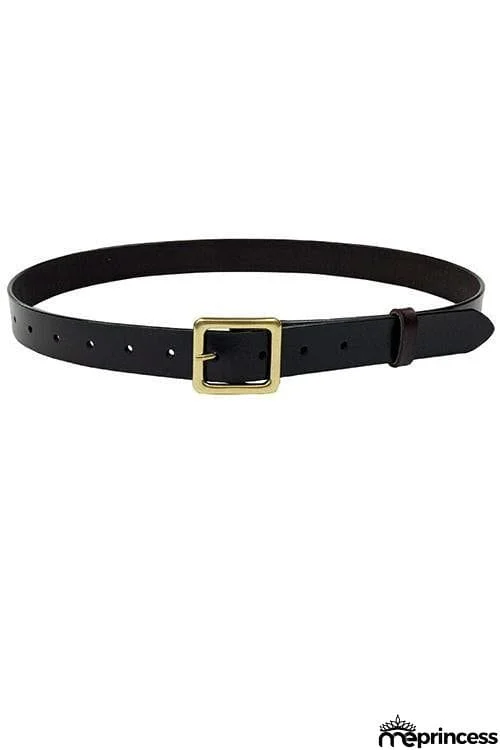 Square Leather Belt