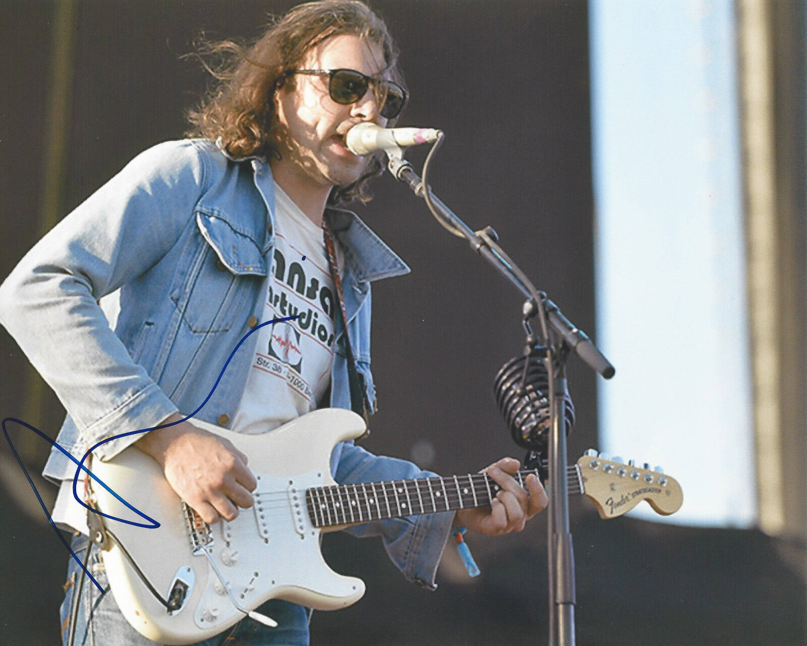 THE WAR ON DRUGS (ADAM GRANDUCIEL) SIGNED AUTHENTIC 8X10 Photo Poster painting B w/COA SINGER