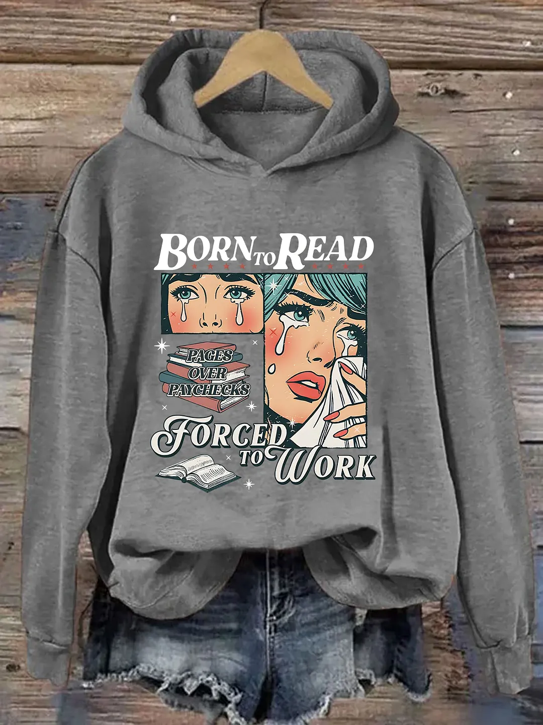 Born To Read Bookish Hoodie