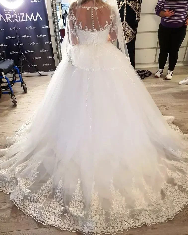A-line Sweetheart Tulle Pink Prom Dress With Split  Y6015 main image 1