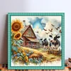 (Multi-Style) Western Farm-11CT Stamped Cross Stitch 50*50cm/19.69*19.69in