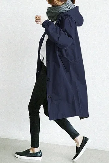 Brownm Autumn Windbreaker Mid-length Small Temperament Waist-controlled Women's Woolen Coats