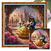 Dancing Beauty And The Beast-14CT Stamped Cross Stitch 50*50cm/19.69*19.69in tapestrymarket