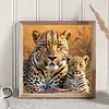 Savannah Lion-Full Round Diamond Painting 30*30CM