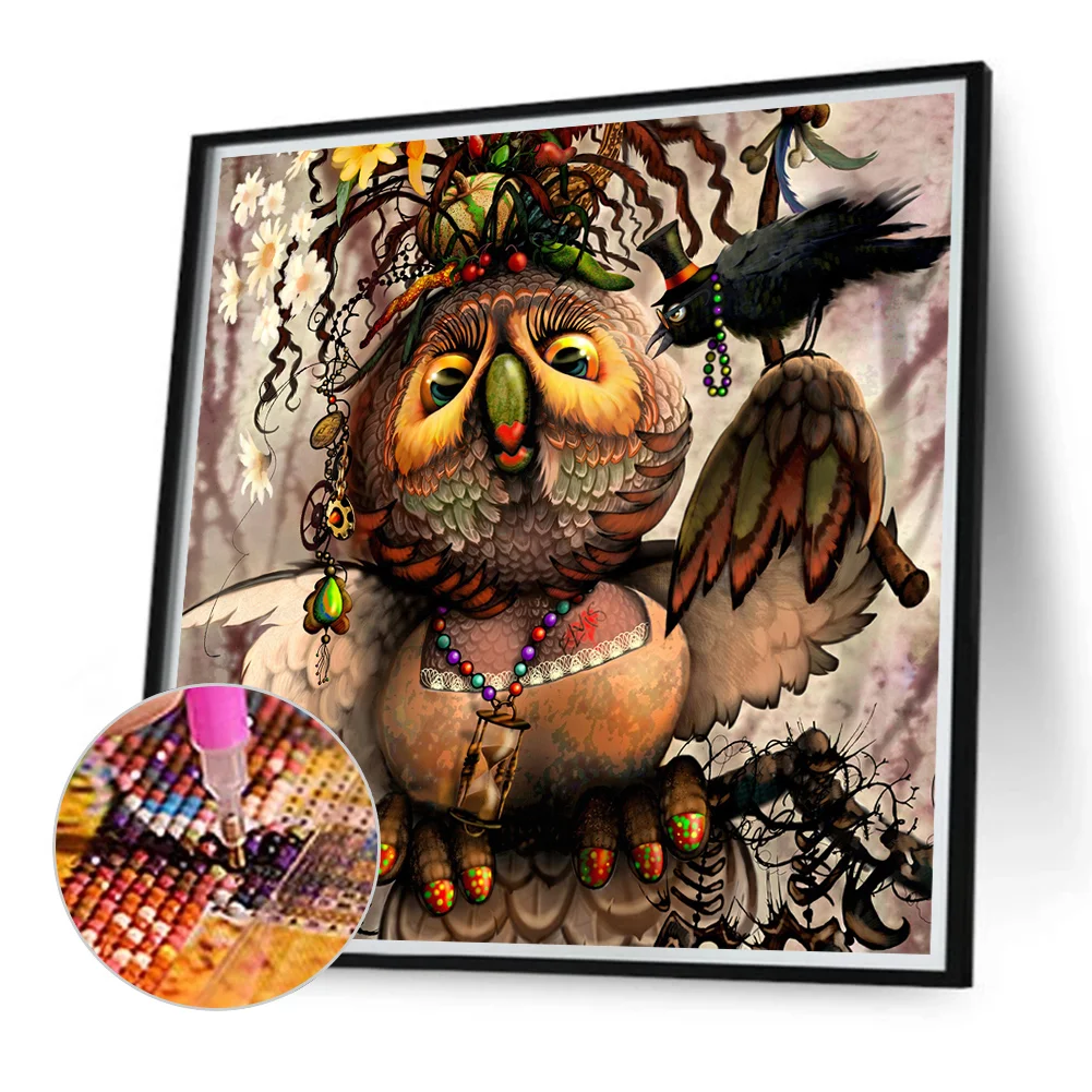 Diamond Painting - Full Round Drill - Bird(Canvas|40*40cm)