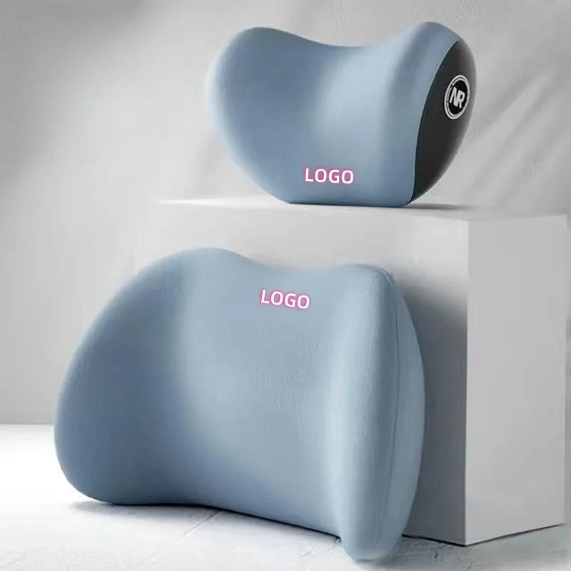 Car four-season universal memory foam headrest and lumbar support（2PCS）