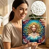 uk.everydayedeals DIY Pearl Painting With Frame - Handmade Self-Adhesive Pearls - Mermaid(25*25cm)