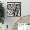 Diamond Painting -DIY Round Drill Mosaic Elephant(40x40cm)