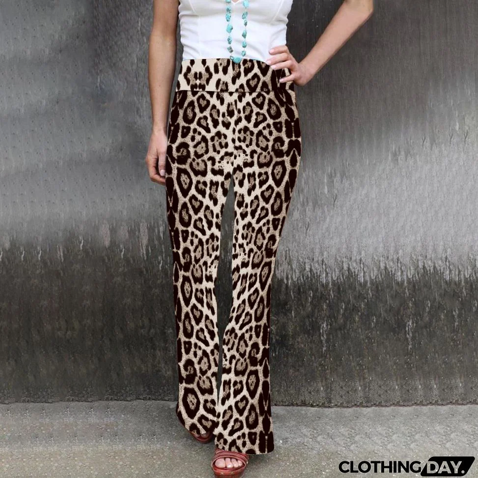 Multicolor Striped Frayed Edge Flare Jeans