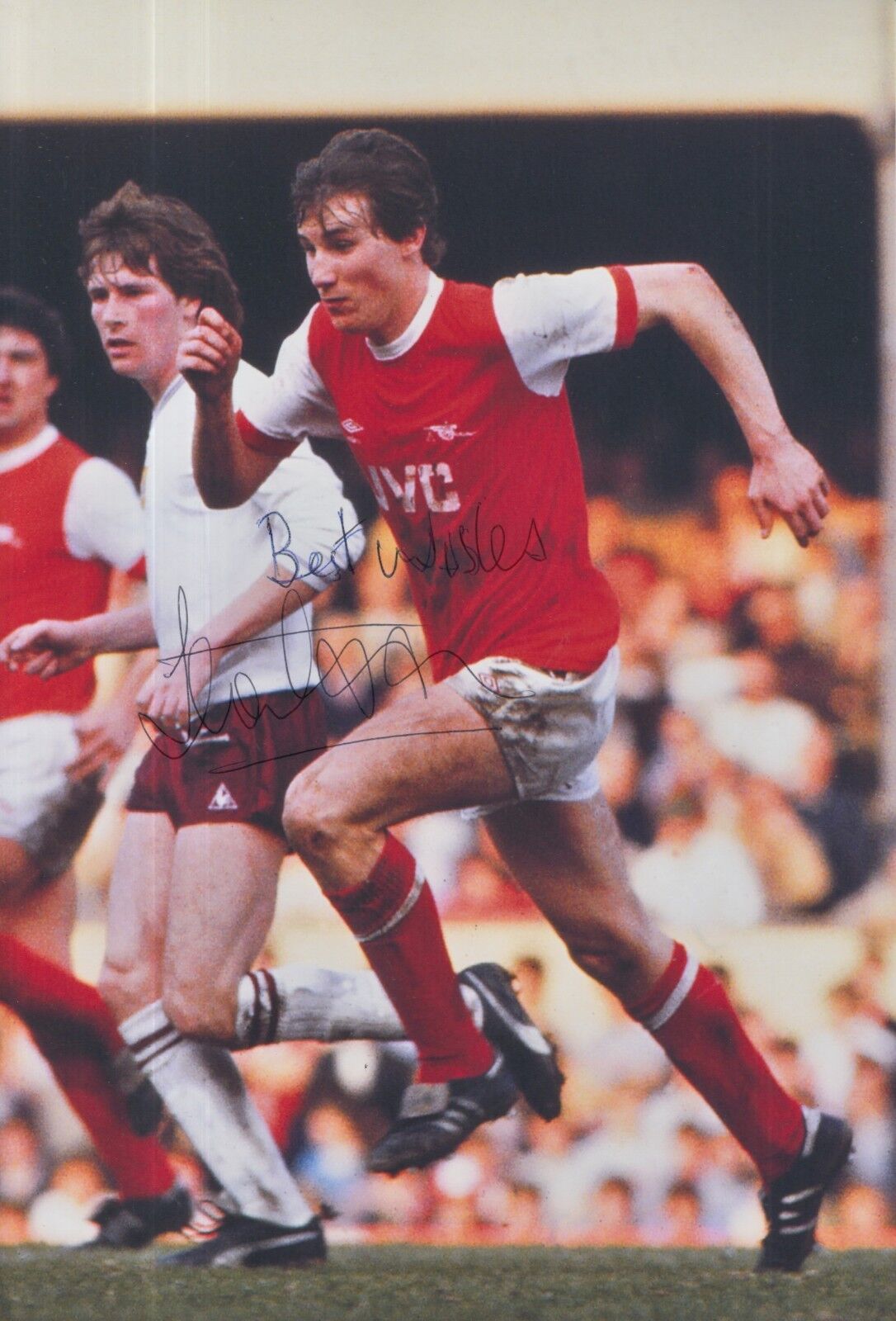 Stewart Robson Hand Signed Arsenal 12x8 Photo Poster painting 2.